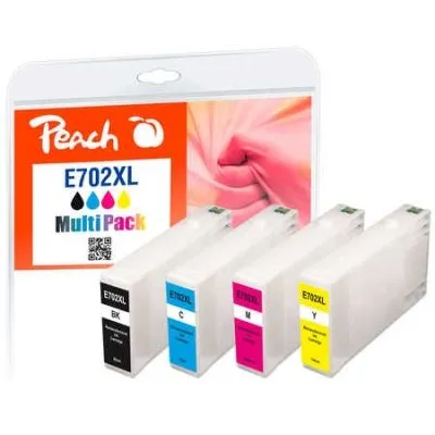Peach  Spar Pack Tintenpatronen kompatibel zu Epson WorkForce Pro WP-4515 DN