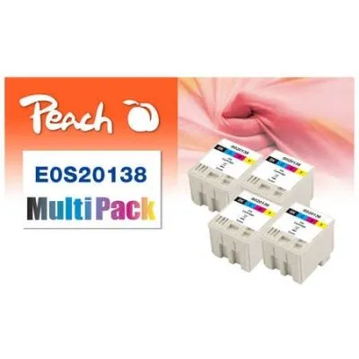 Peach  4-Pack Tintenpatrone schwarz, color kompatibel zu Epson Stylus Color 300