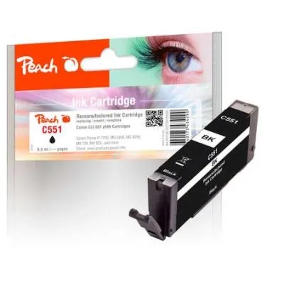 Peach  Tintenpatrone foto schwarz kompatibel zu Canon Pixma MX 725