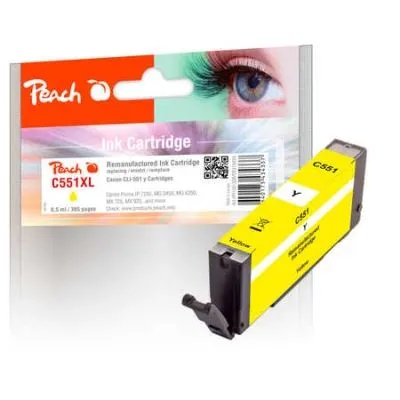 Peach  Tintenpatrone gelb kompatibel zu Canon Pixma MX 725