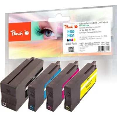 Peach  Spar Pack Tintenpatronen kompatibel zu HP OfficeJet Pro 8600 Premium e-All-in-One