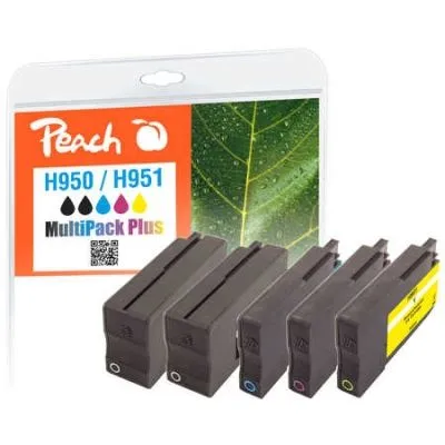 Peach  Spar Pack Plus Tintenpatronen kompatibel zu HP OfficeJet Pro 8600 Premium e-All-in-One