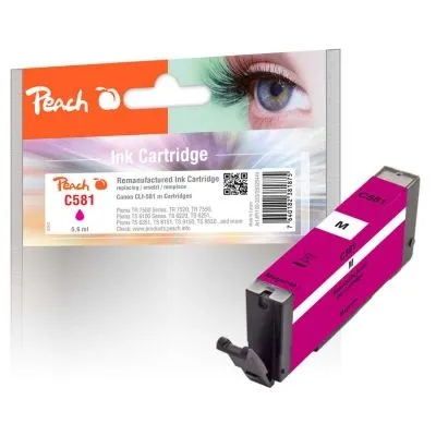 Peach  Tintenpatrone magenta kompatibel zu Canon Pixma TS 9155