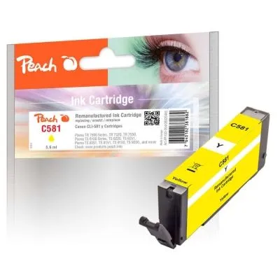 Peach  Tintenpatrone gelb kompatibel zu Canon Pixma TS 9155