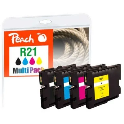 Peach  Spar Pack Tintenpatronen kompatibel zu Ricoh Aficio GX 3000 s