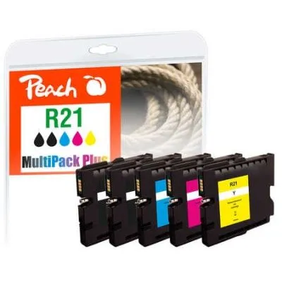 Peach  Spar Pack Plus Tintenpatronen kompatibel zu Ricoh Aficio GX 3050 sfn