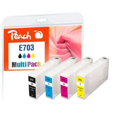 Peach  Spar Pack Tintenpatronen kompatibel zu Epson WorkForce Pro WP-4515 DN