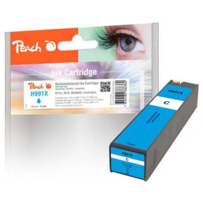 Peach  Tintenpatrone cyan extra HC kompatibel zu HP PageWide Managed Color MFP P 779 dn
