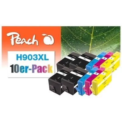 Peach  10er-Pack Tintenpatronen kompatibel zu HP OfficeJet Pro 6968