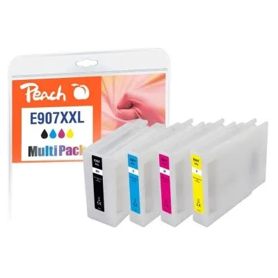 Peach  Spar Pack Tintenpatronen kompatibel zu Epson WorkForce Pro WF-6000 Series