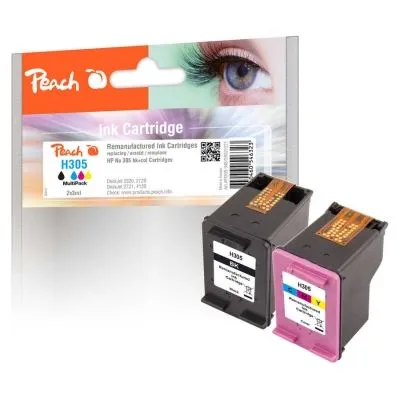 Peach  Spar Pack Druckköpfe kompatibel zu HP DeskJet Plus 4155