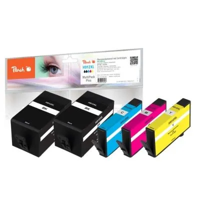 Peach  Spar Pack Plus Tintenpatronen kompatibel zu HP OfficeJet Pro 8014