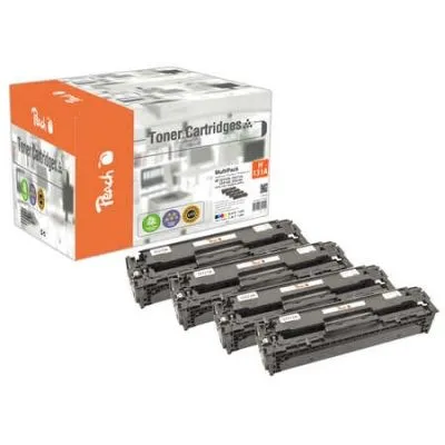 Peach  Spar Pack Tonermodule kompatibel zu HP LaserJet Pro 200 color M 251 n