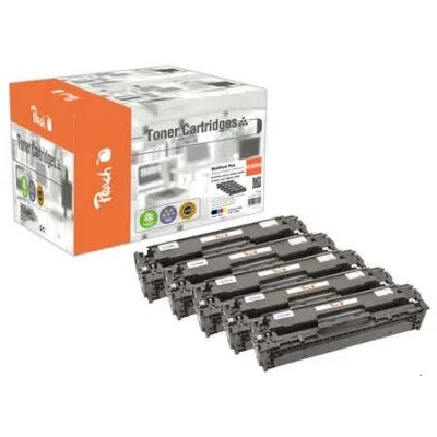 Peach  Spar Pack Plus Tonermodule kompatibel zu HP Color LaserJet CM 2320 EB MFP