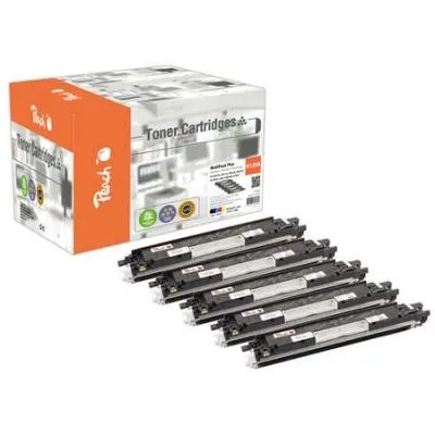 Peach  Spar Pack Plus Tonermodule kompatibel zu HP Color LaserJet Pro CP 1020 Series