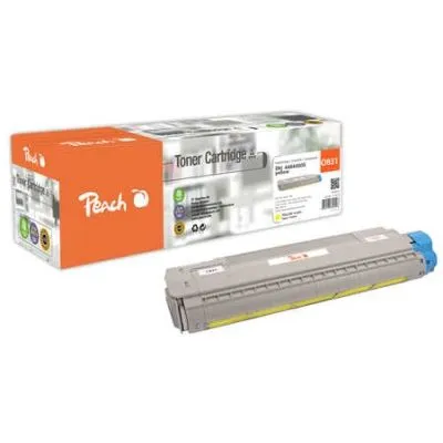 Peach  Tonermodul gelb kompatibel zu OKI C 831 N