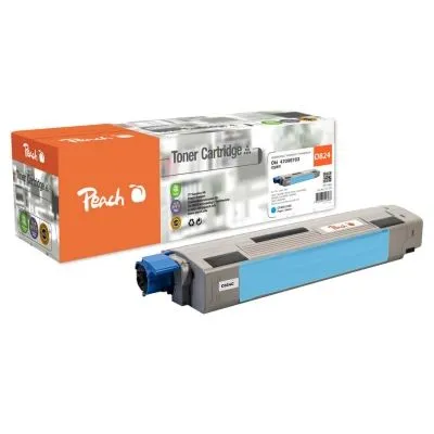 Peach  Tonermodul cyan kompatibel zu OKI C 824 Series