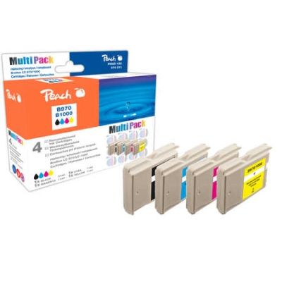 Peach  Spar Pack Tintenpatronen, kompatibel zu Brother MFC-660 CN