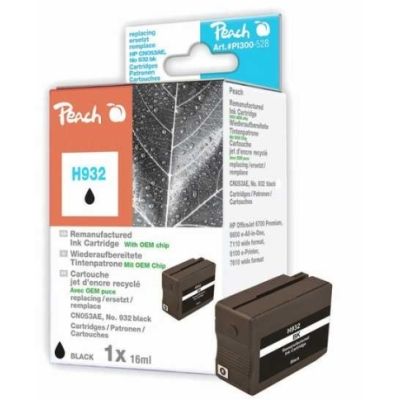 Peach  Tintenpatrone schwarz kompatibel zu HP OfficeJet 7110 XI