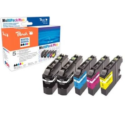 Peach  Spar Plus Pack Tintenpatronen kompatibel zu Brother MFCJ 4420 DW