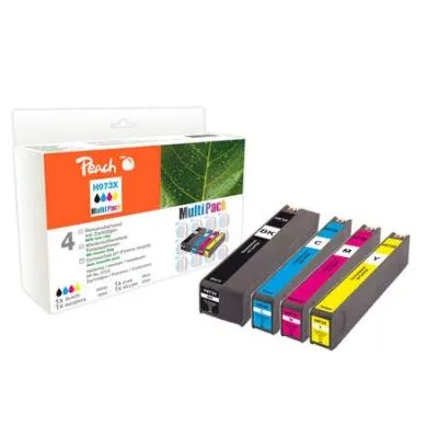Peach  Spar Pack Tintenpatronen kompatibel zu HP PageWide Pro 477 dwt