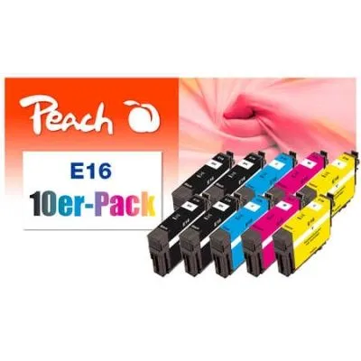 Peach  10er-Pack Tintenpatronen kompatibel zu Epson WorkForce WF-2530 WF
