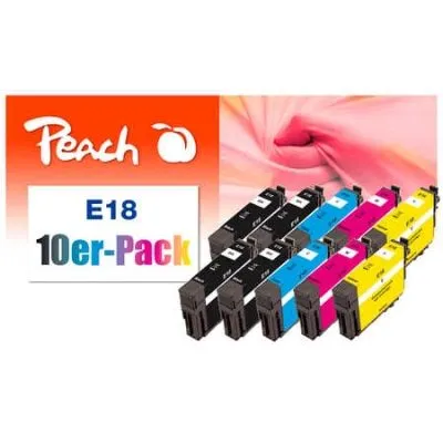 Peach  10er-Pack Tintenpatronen kompatibel zu Epson Expression Home XP-302