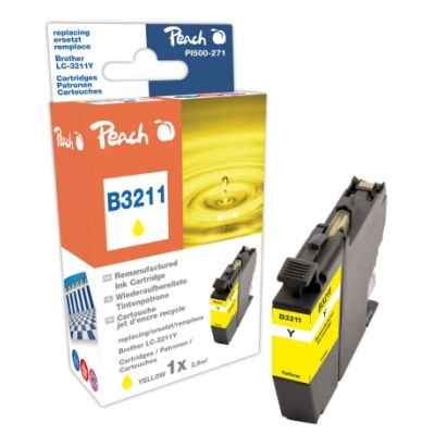 Peach  Tintenpatrone gelb kompatibel zu Brother MFCJ 890 Series