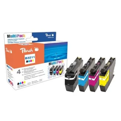 Peach  Spar Pack Tintenpatronen kompatibel zu Brother MFCJ 490 Series