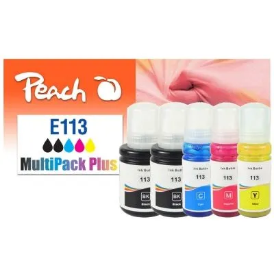 Peach  Spar Pack Plus Tintenpatronen, kompatibel zu Epson EcoTank ET-16650