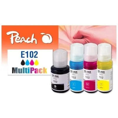 Peach  Spar Pack Tintenpatronen kompatibel zu Epson EcoTank ET-3700