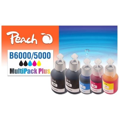 Peach  Spar Pack Plus Tintenpatronen, kompatibel zu Brother DCPT 700 W