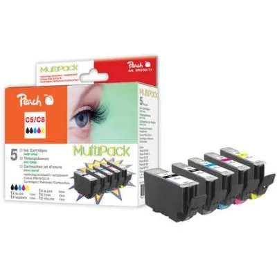 Peach  Spar Pack Tintenpatronen kompatibel zu Canon Pixma IP 4200