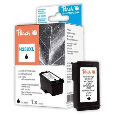 Peach  Druckkopf schwarz kompatibel zu HP OfficeJet J 6424