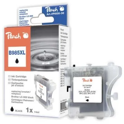 Peach  Tintenpatrone schwarz, XL-Ergiebigkeit, kompatibel zu Brother MFCJ 265 W