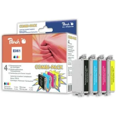 Peach  Spar Pack Tintenpatronen kompatibel zu Epson Stylus DX 3850