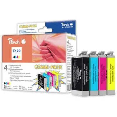Peach  Spar Pack Tintenpatronen kompatibel zu Epson WorkForce WF-7015