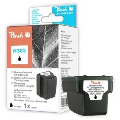 Peach  Tintenpatrone schwarz HC kompatibel zu HP PhotoSmart C 6250