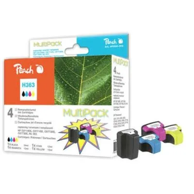 Peach  Spar Pack Tintenpatronen kompatibel zu HP PhotoSmart C 5194