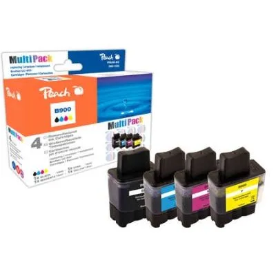 Peach  Spar Pack Tintenpatronen kompatibel zu Brother Fax 2440 C