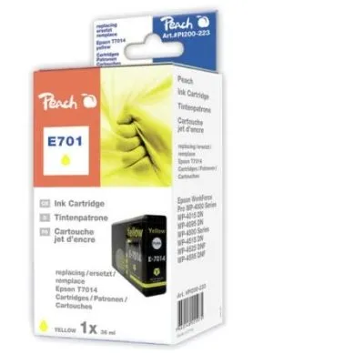 Peach  XL-Tintenpatrone gelb kompatibel zu Epson WorkForce Pro WP-4515 DN