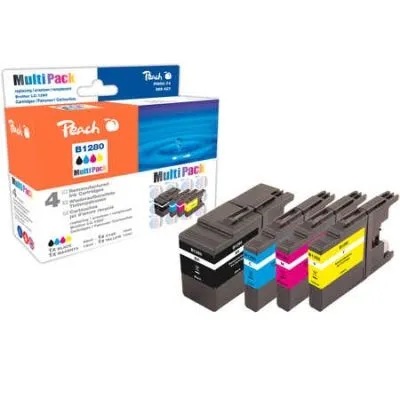 Peach  Spar Pack Tintenpatronen, XL-Füllung, kompatibel zu Brother MFCJ 6510 DW