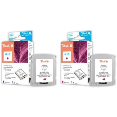 Peach  Doppelpack Tintenpatronen magenta kompatibel zu HP OfficeJet Pro K 850 Series
