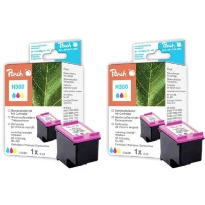 Peach  Doppelpack Druckköpfe color kompatibel zu HP DeskJet D 2666